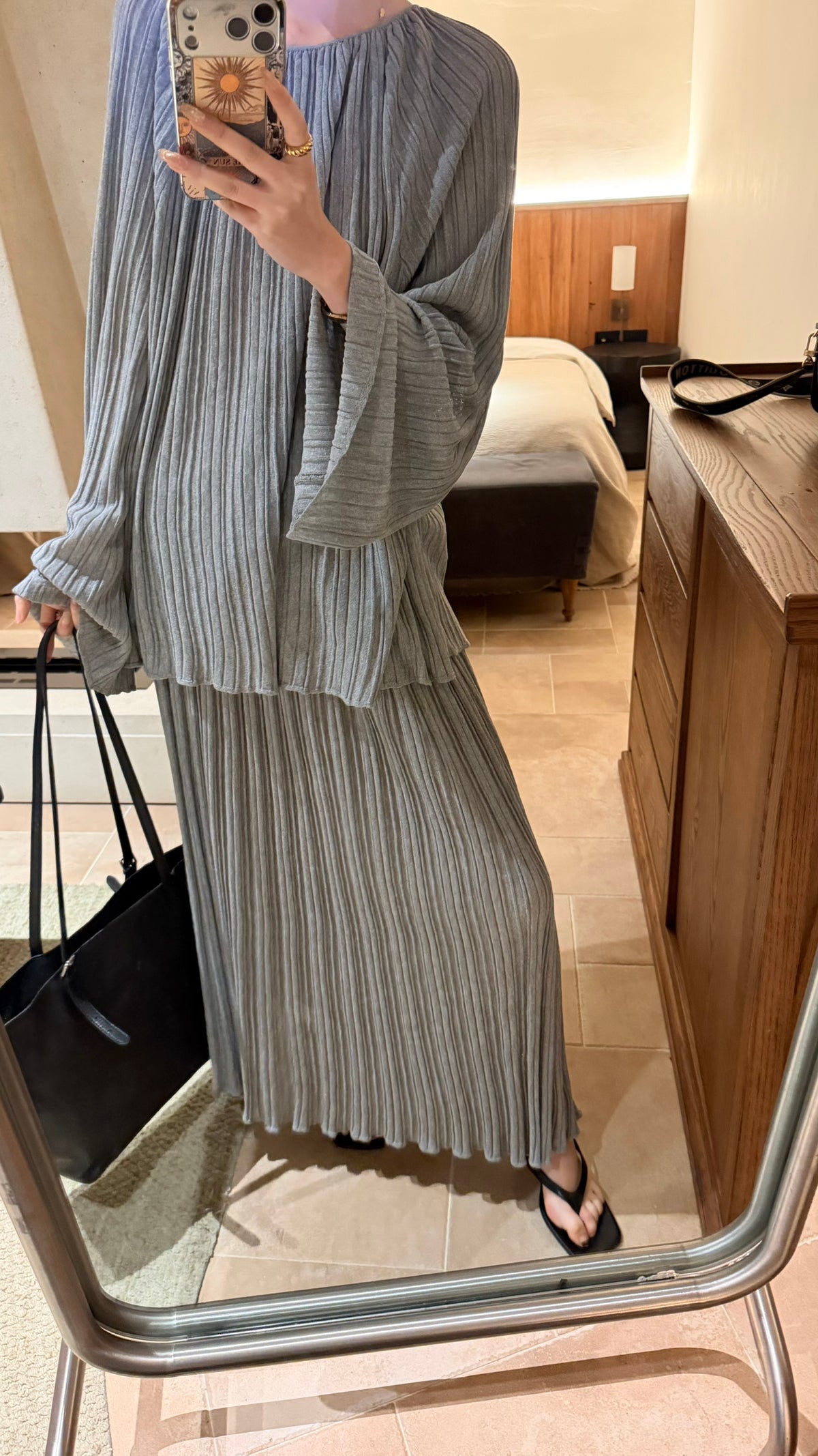 BU RIVERS Elegant High-Waist A-Line Pleated Maxi Skirt - Slimming Spring Fashion